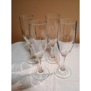 Champagne Glass Flutes Set of 4 For Holiday or Parties